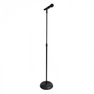 ON-STAGE MS7201B ROUND BASE MIC STAND (BLACK)