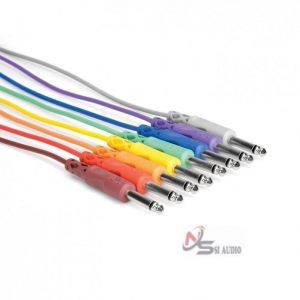 HOSA UNBALANCED PATCH CABLES 1/4" TS TO SAME (8PCS)