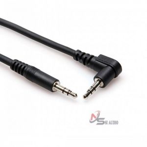 HOSA STEREO INTERCONNECT 3.5MM TRS TO RIGHT-ANGLE 3.5MM TRS