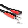 hosa-stereo-interconnect-dual-1/4-ts-to-dual-rca - ảnh nhỏ  1