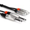 hosa-pro-stereo-interconnect-dual-rean-1/4-ts-to-rca - ảnh nhỏ 2