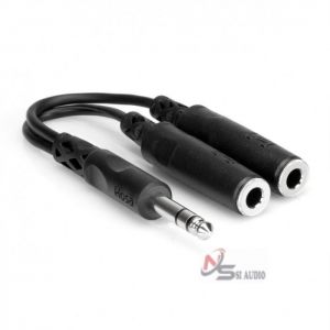 HOSA Y CABLE 1/4" TRS TO DUAL 1/4" TRSF