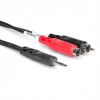 hosa-stereo-breakout-3-5mm-trs-to-dual-rca - ảnh nhỏ 2