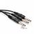 HOSA Y CABLE 1/4" TRS TO DUAL 1/4" TRS