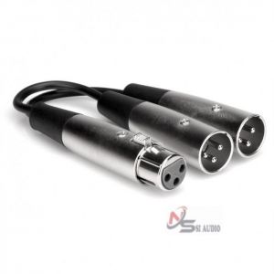 HOSA Y CABLE XLR3F TO DUAL XLR3M