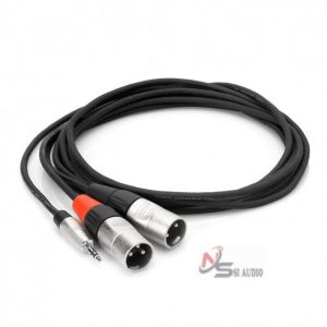 HOSA PRO STEREO BREAKOUT REAN 3.5MM TRS TO DUAL XLR3M