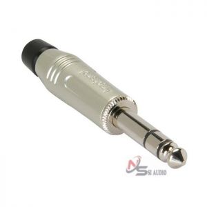 AMPHENOL ACPS-GN 1/4" STEREO PHONE PLUG CONNECTOR SATIN