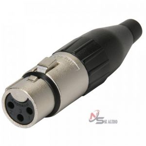 AMPHENOL AC3F FEMALE XLR CONNECTOR NICKEL