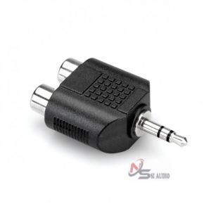 HOSA ADAPTOR DUAL RCA TO 3.5MM TRS