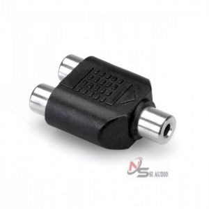 HOSA COUPLER 3.5MM TRS TO DUAL RCA