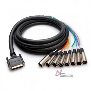HOSA BALANCED SNAKE DB25 TO XLR3M
