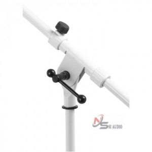 ON-STAGE MS7801W EURO BOOM MICROPHONE STAND (WHITE)