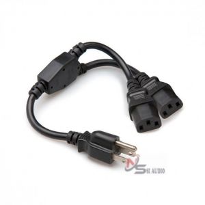 HOSA POWER Y CABLE DUAL IEC C13 TO NEMA 5-15P